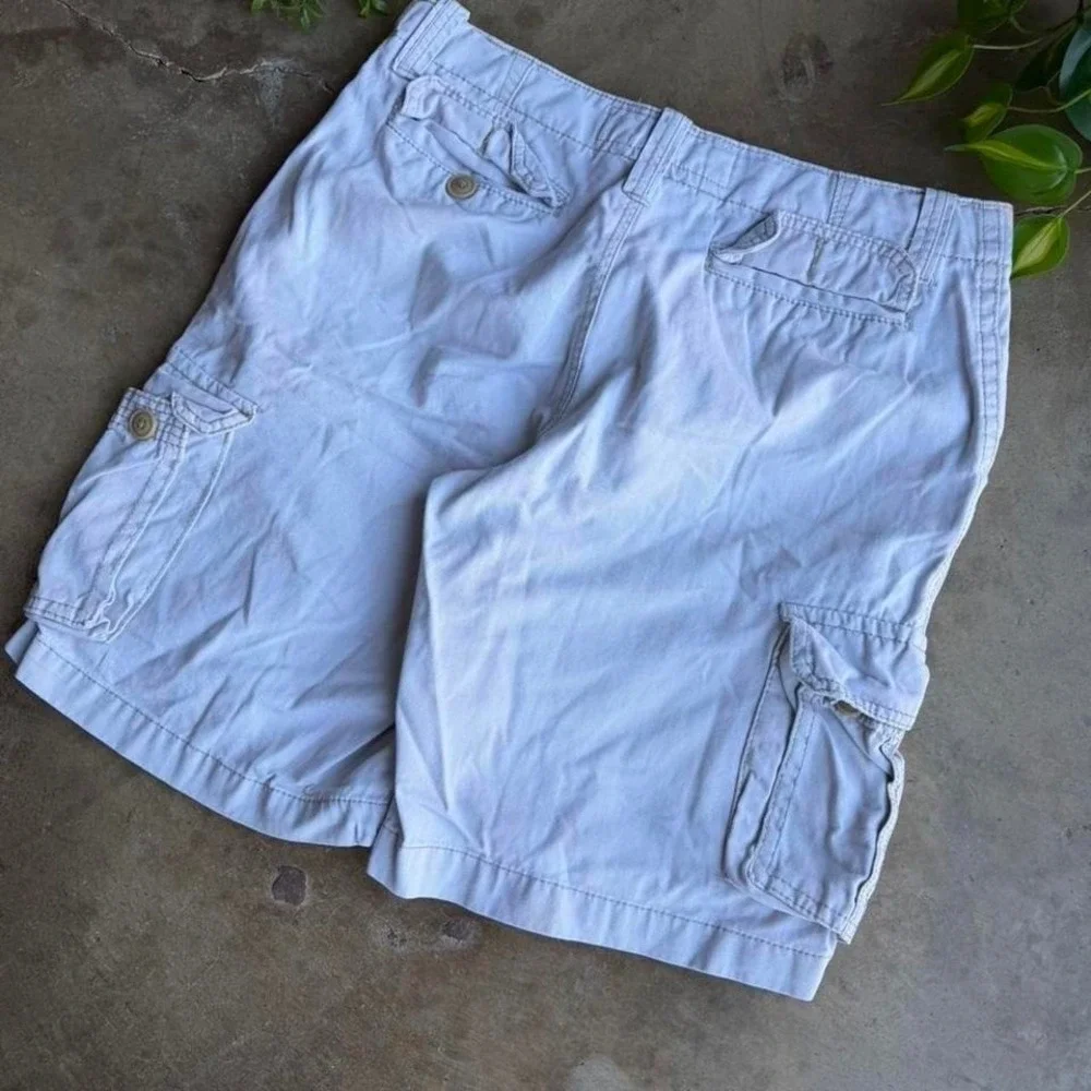Aeropostale white baggy cargo shorts y2k vintage size 36x11